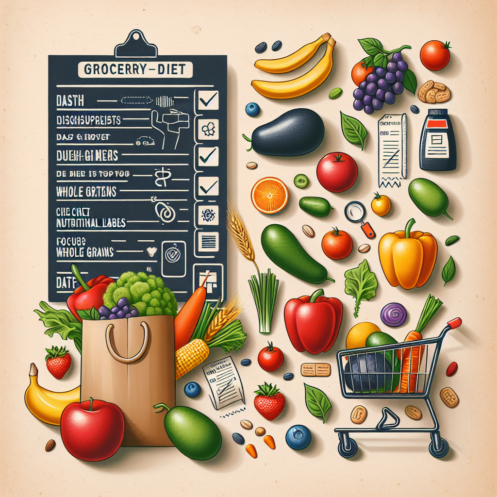 DASH diet grocery shopping tips