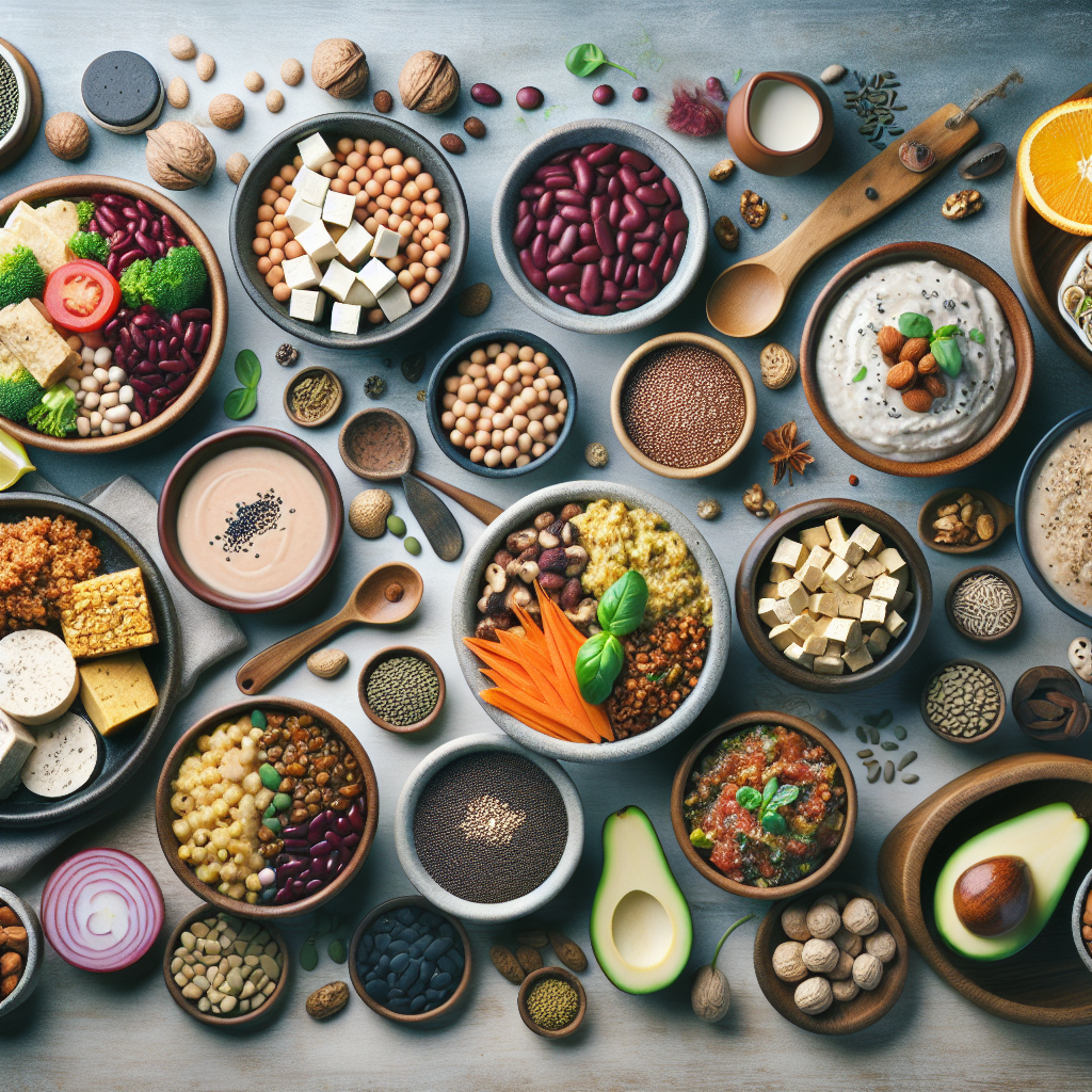 High-protein vegan meals